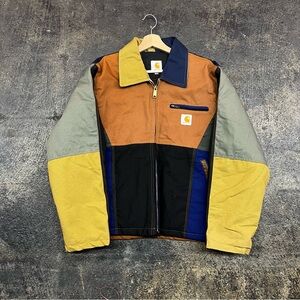 Y2K WIP Carhartt Men's Multi-Color Detroit Work Jacket - CUSTOM sz medium men’s